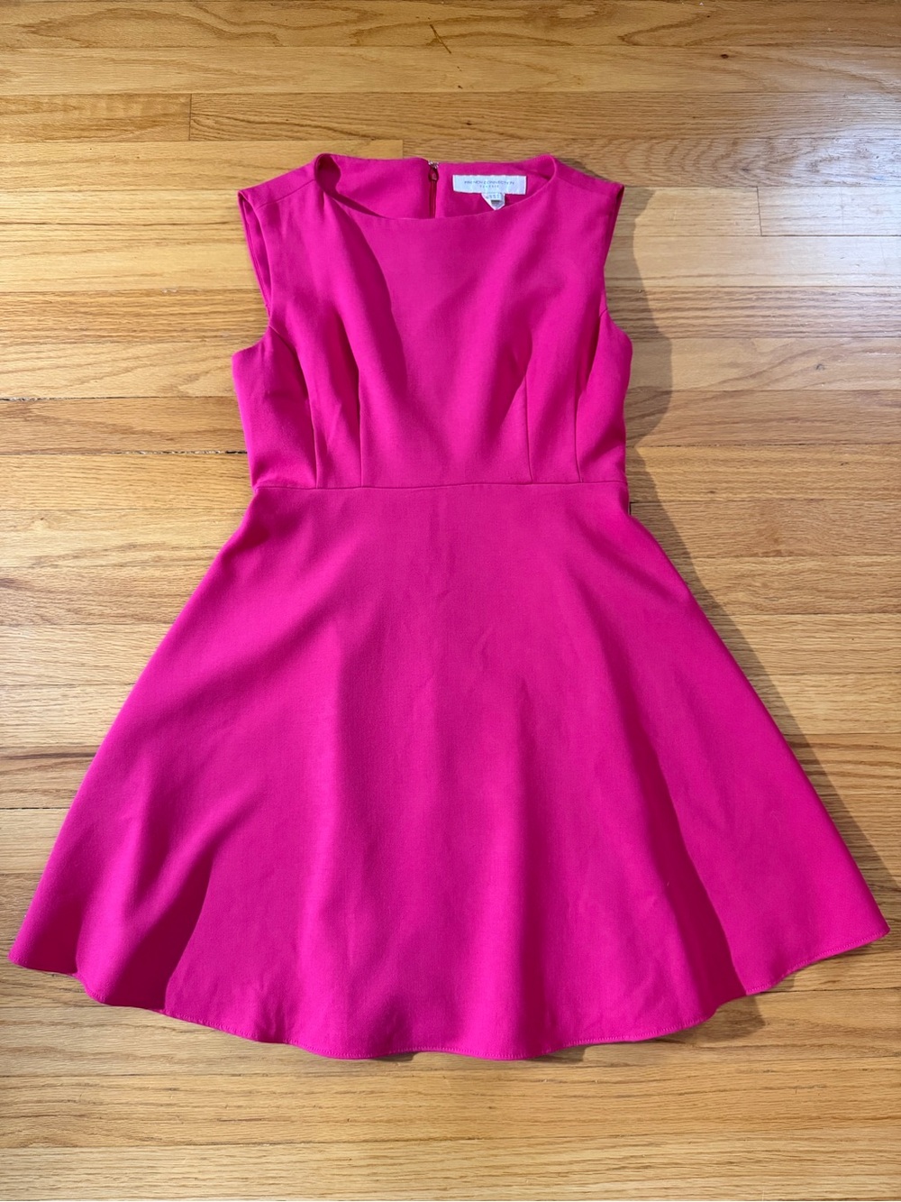 French Laundry Fit and Flair Barbiecore Pink Dress Size 8